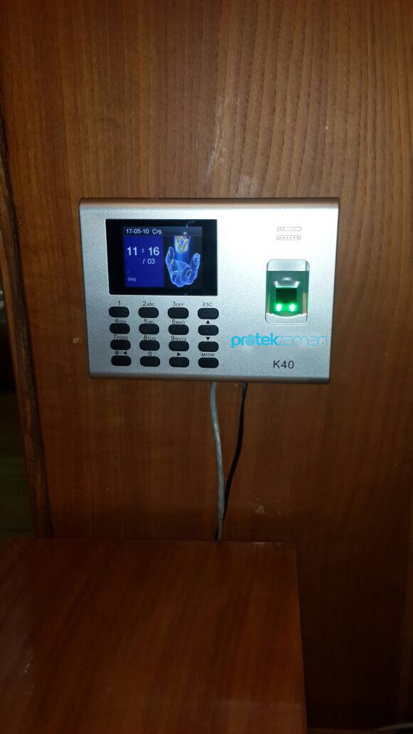 K40-ID Parmak İzi Okuyucu Montaj Görüntüleri