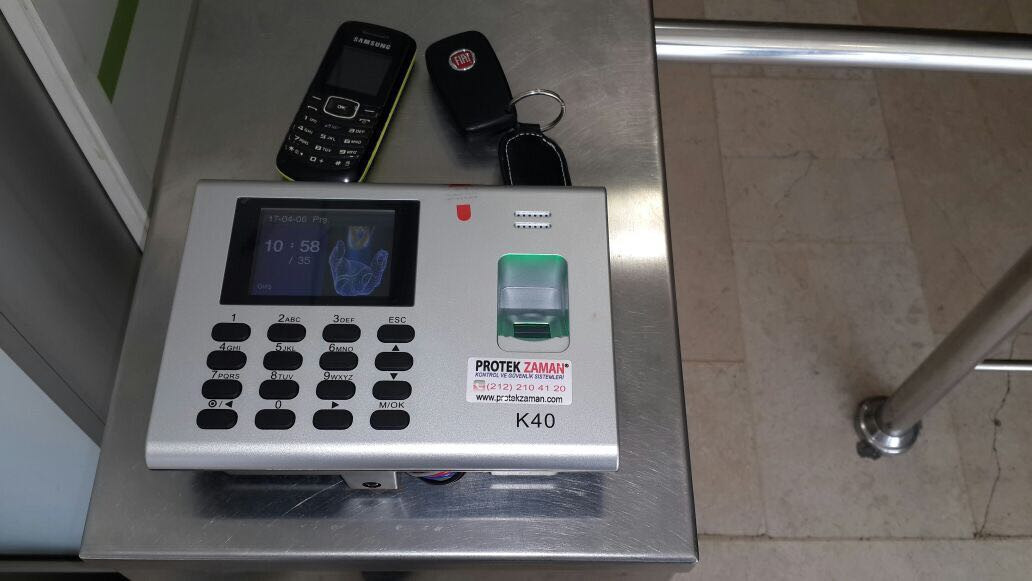 K40-ID Parmak İzi Okuyucu Montaj Görüntüleri