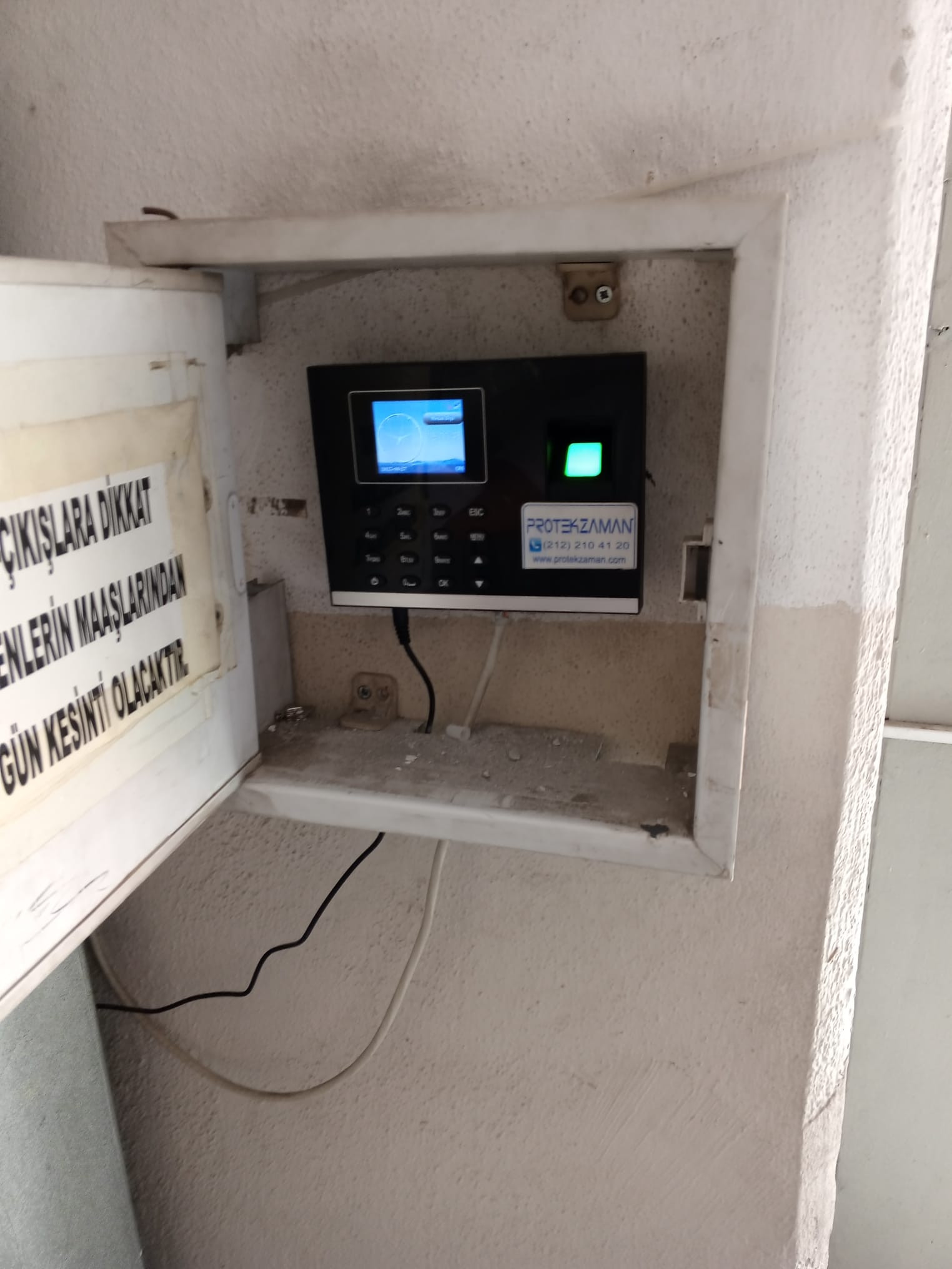 PR-11W Parmak İzi Sistemi Montaj Görüntüleri